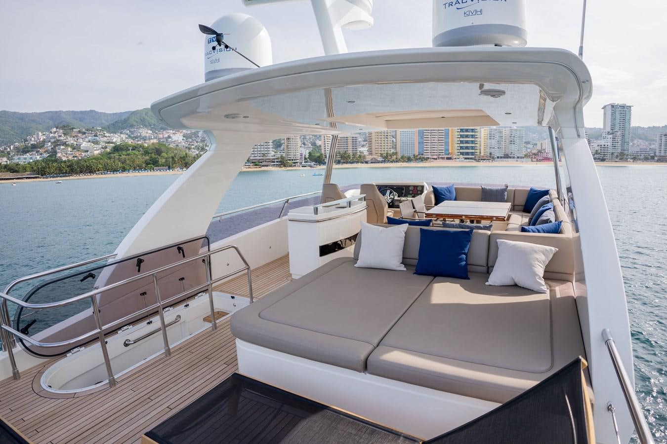 a boat on a deck aboard PICHOS III Yacht for Sale