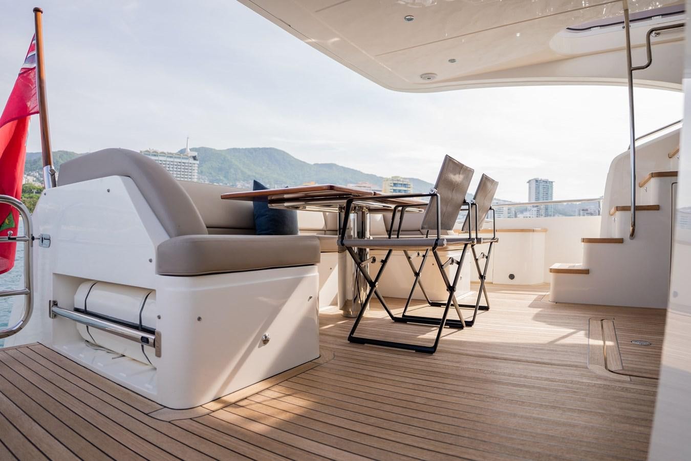 a boat on a deck aboard PICHOS III Yacht for Sale
