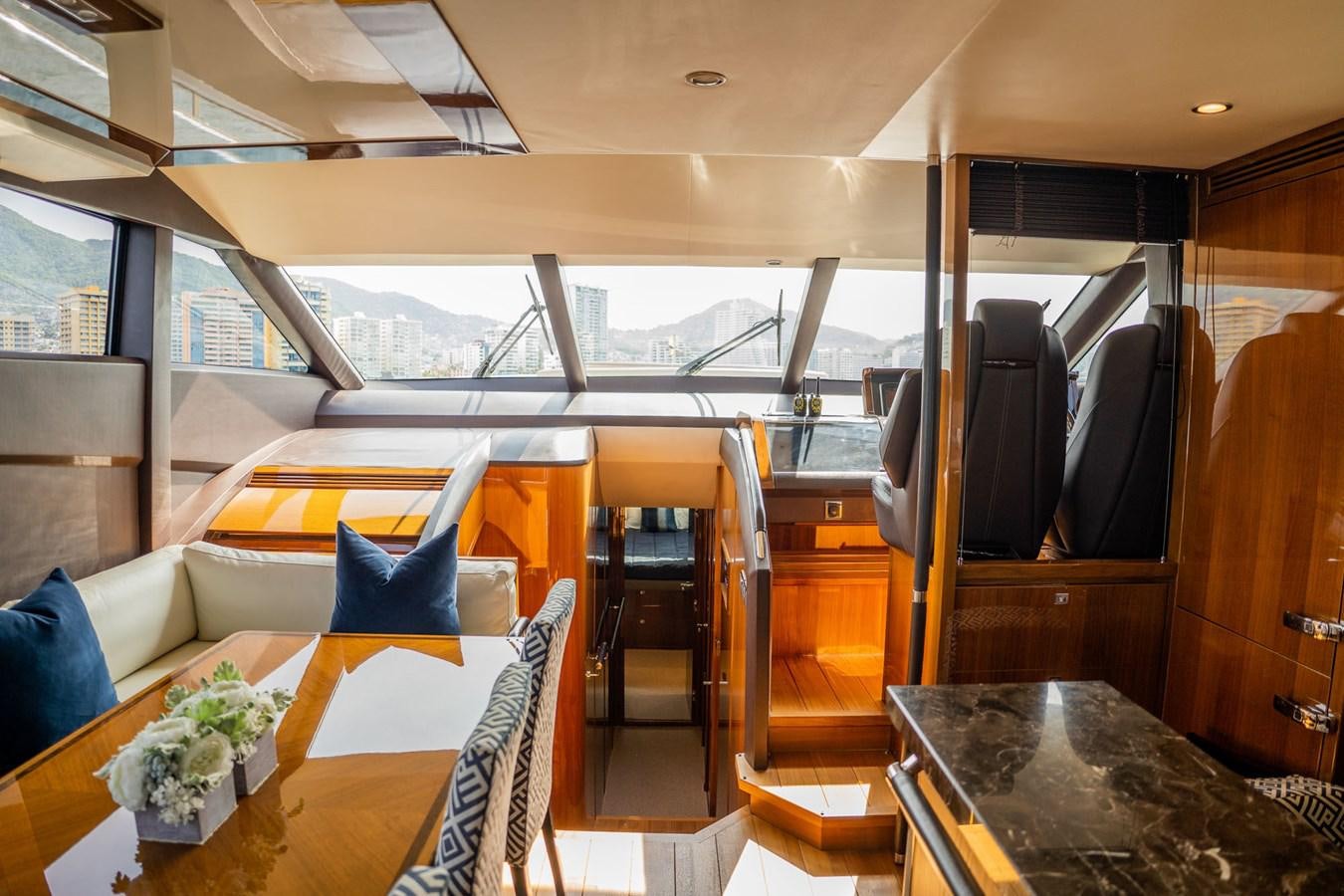 inside of a train aboard PICHOS III Yacht for Sale