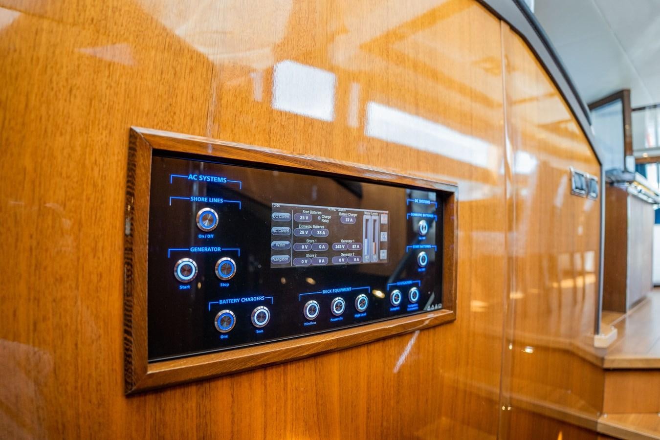 graphical user interface aboard PICHOS III Yacht for Sale