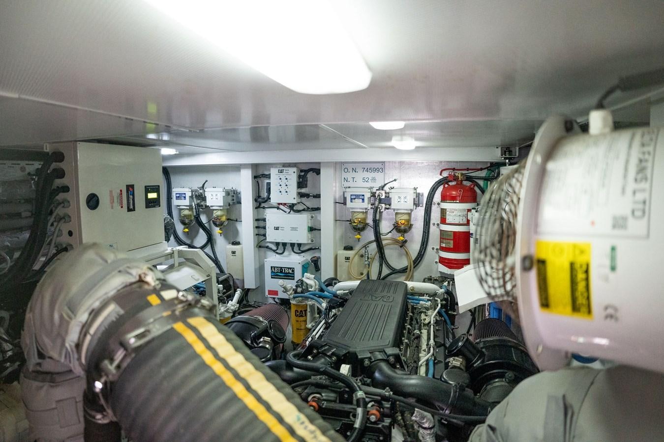 inside of a vehicle with a few machines and a few other objects aboard PICHOS III Yacht for Sale