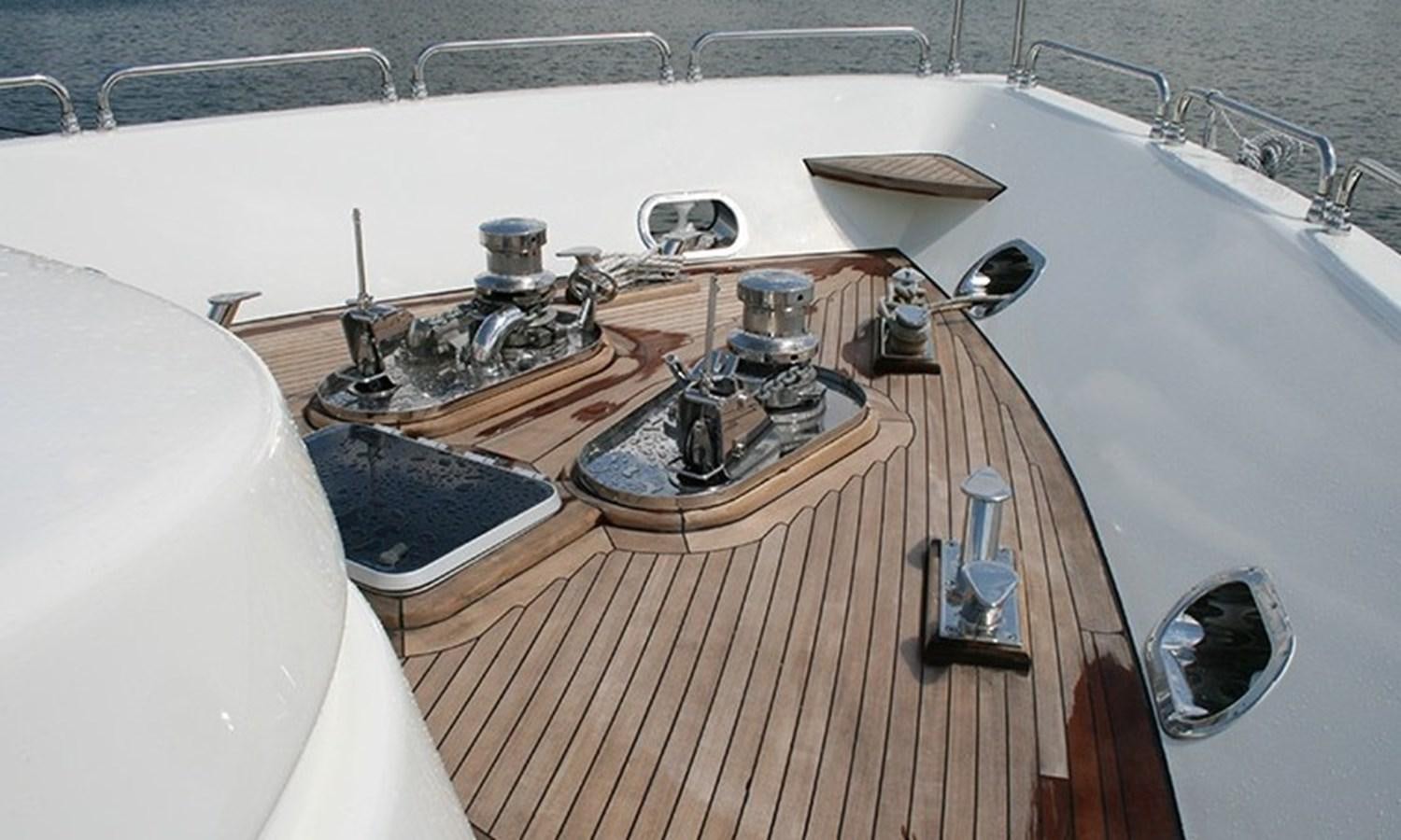 a sink with a faucet aboard CORAL Yacht for Sale