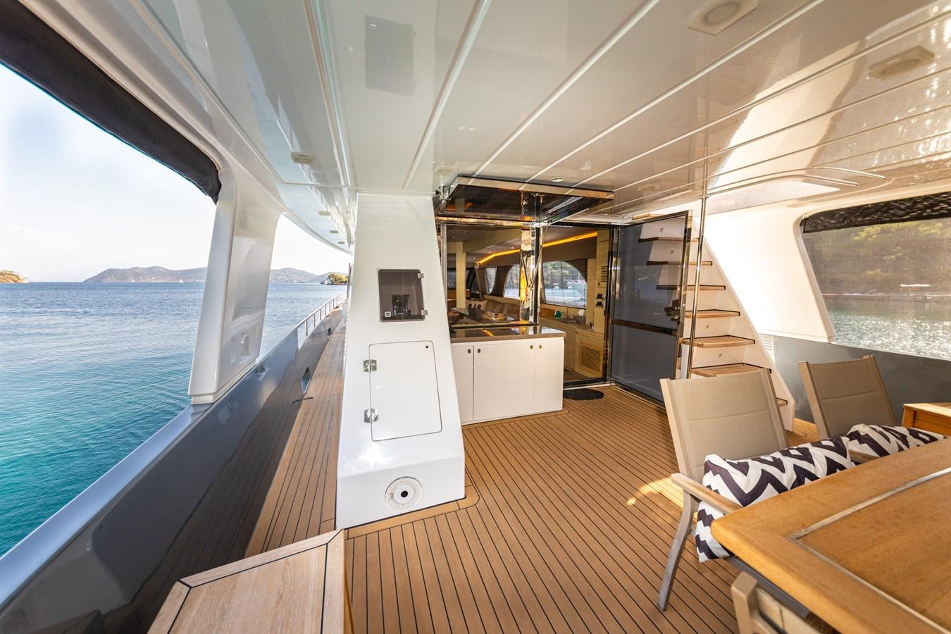 a boat on the water aboard WATER Yacht for Sale