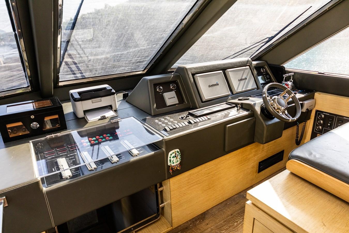 a room with electronic equipment aboard WATER Yacht for Sale