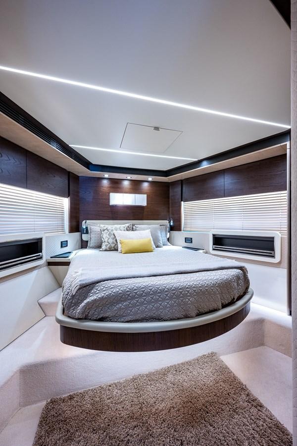 a bed in a room aboard STAYSEA Yacht for Sale