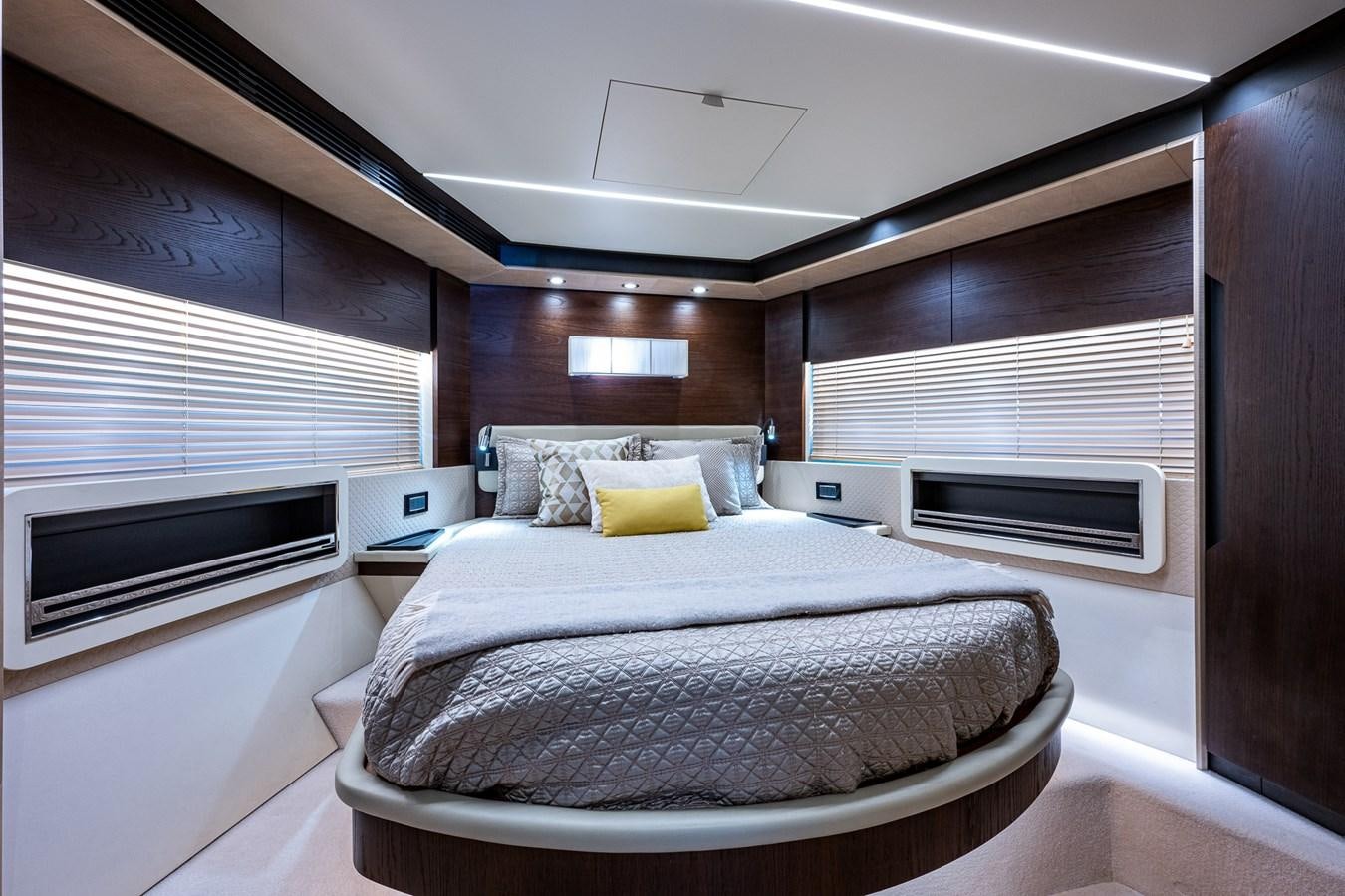a bed in a room aboard STAYSEA Yacht for Sale