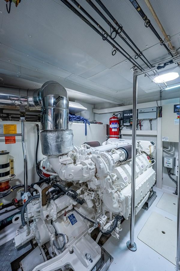 a room with machinery aboard STAYSEA Yacht for Sale