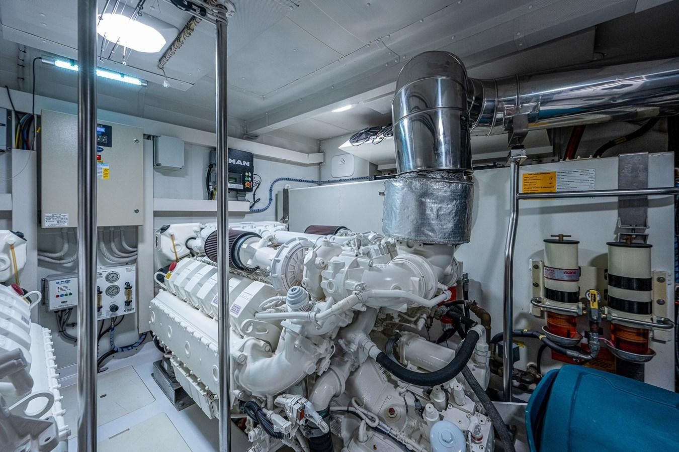 a machine with pipes and tubes aboard STAYSEA Yacht for Sale