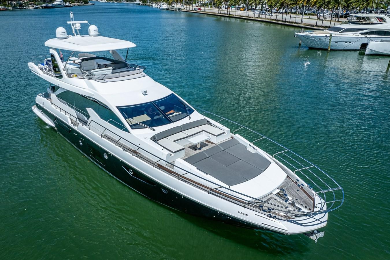 a white yacht on the water aboard STAYSEA Yacht for Sale
