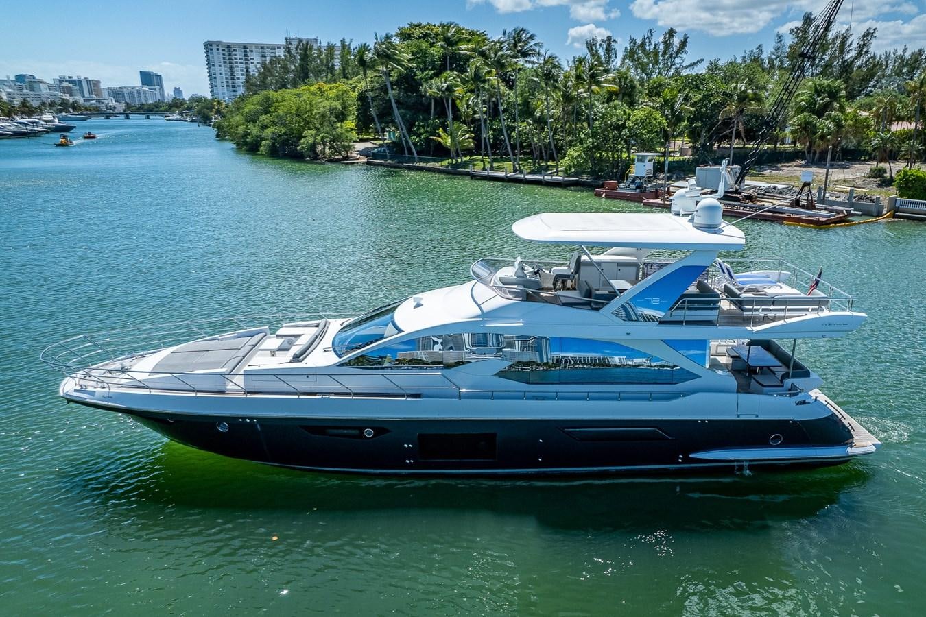 a group of boats in a harbor aboard STAYSEA Yacht for Sale