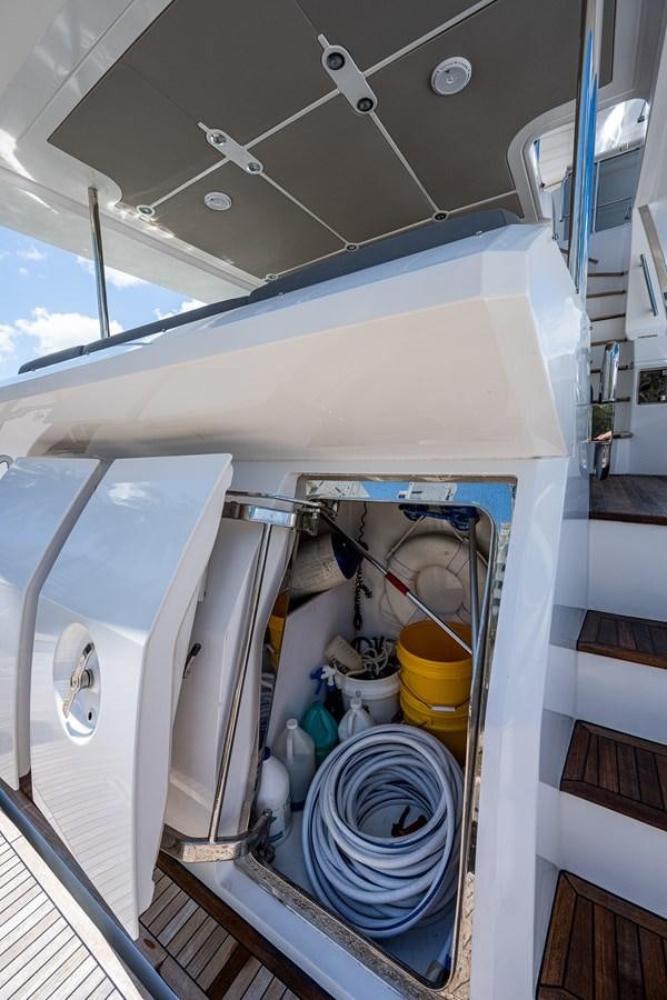 a machine with a bucket aboard STAYSEA Yacht for Sale