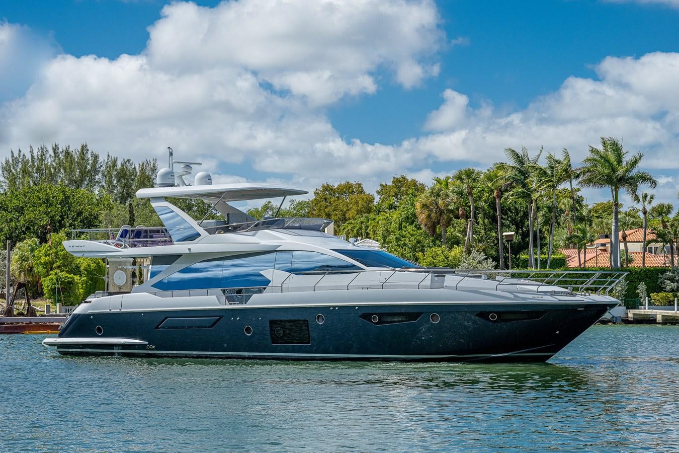 a large boat in the water aboard STAYSEA Yacht for Sale