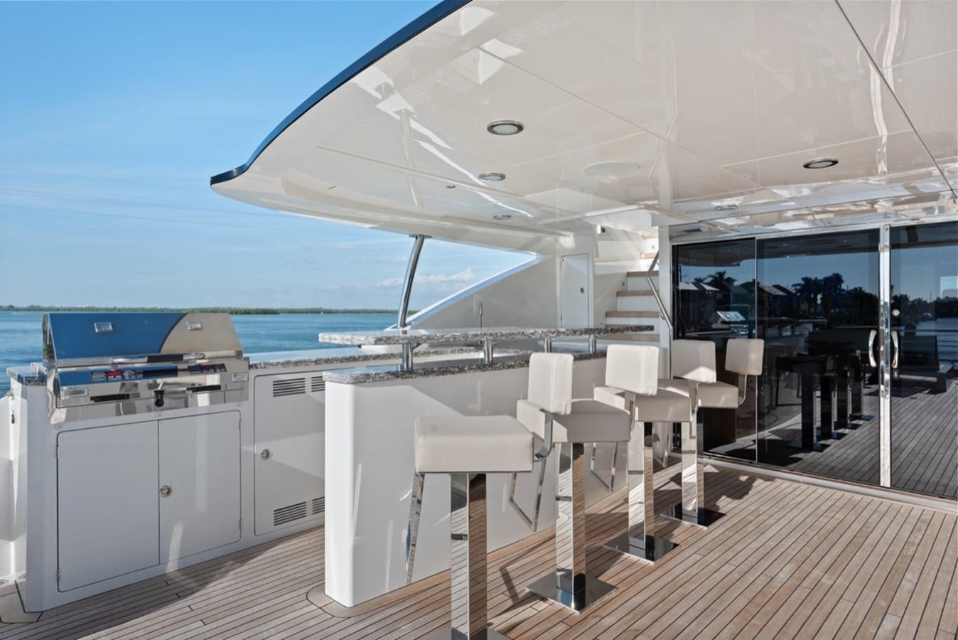 a boat on the water aboard EVERGLADE Yacht for Sale