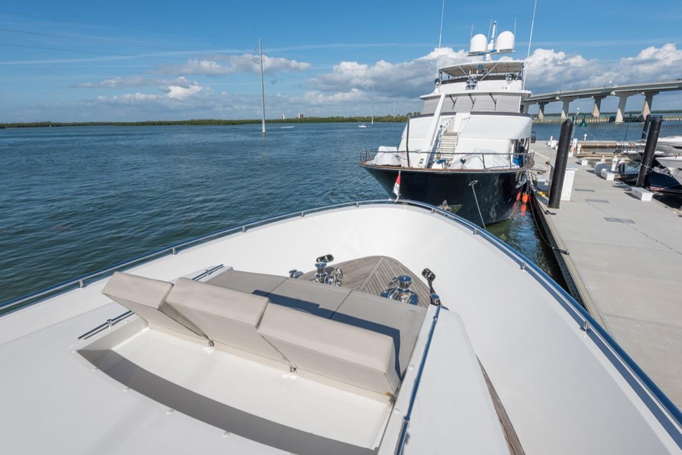 a boat on the water aboard EVERGLADE Yacht for Sale