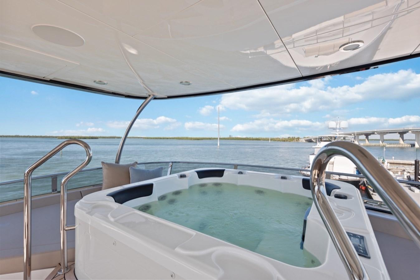 the inside of a boat aboard EVERGLADE Yacht for Sale