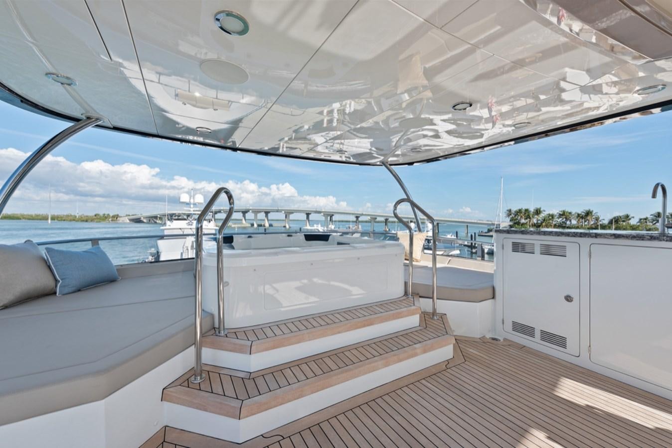 a boat on the water aboard EVERGLADE Yacht for Sale