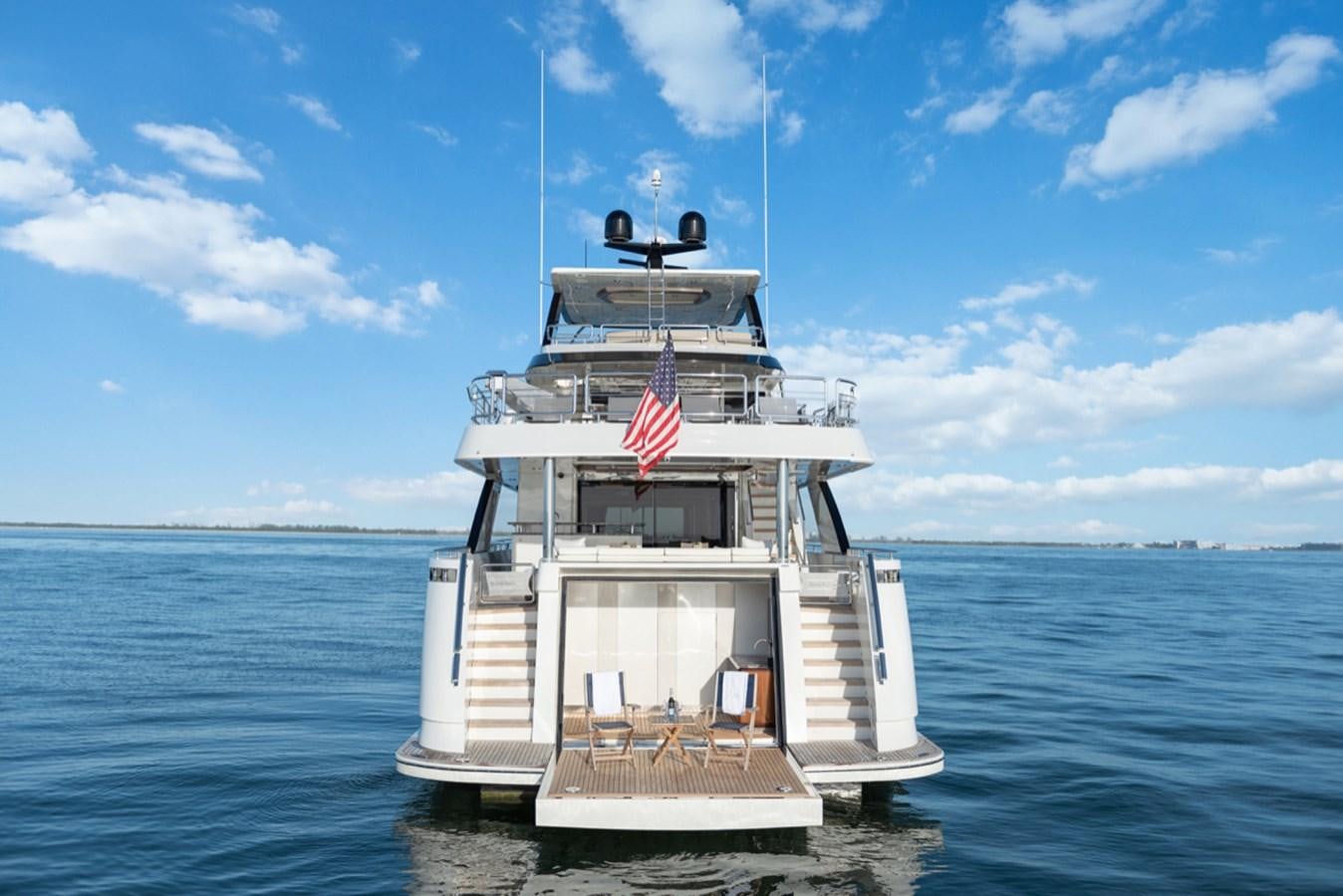 a ship in the water aboard EVERGLADE Yacht for Sale