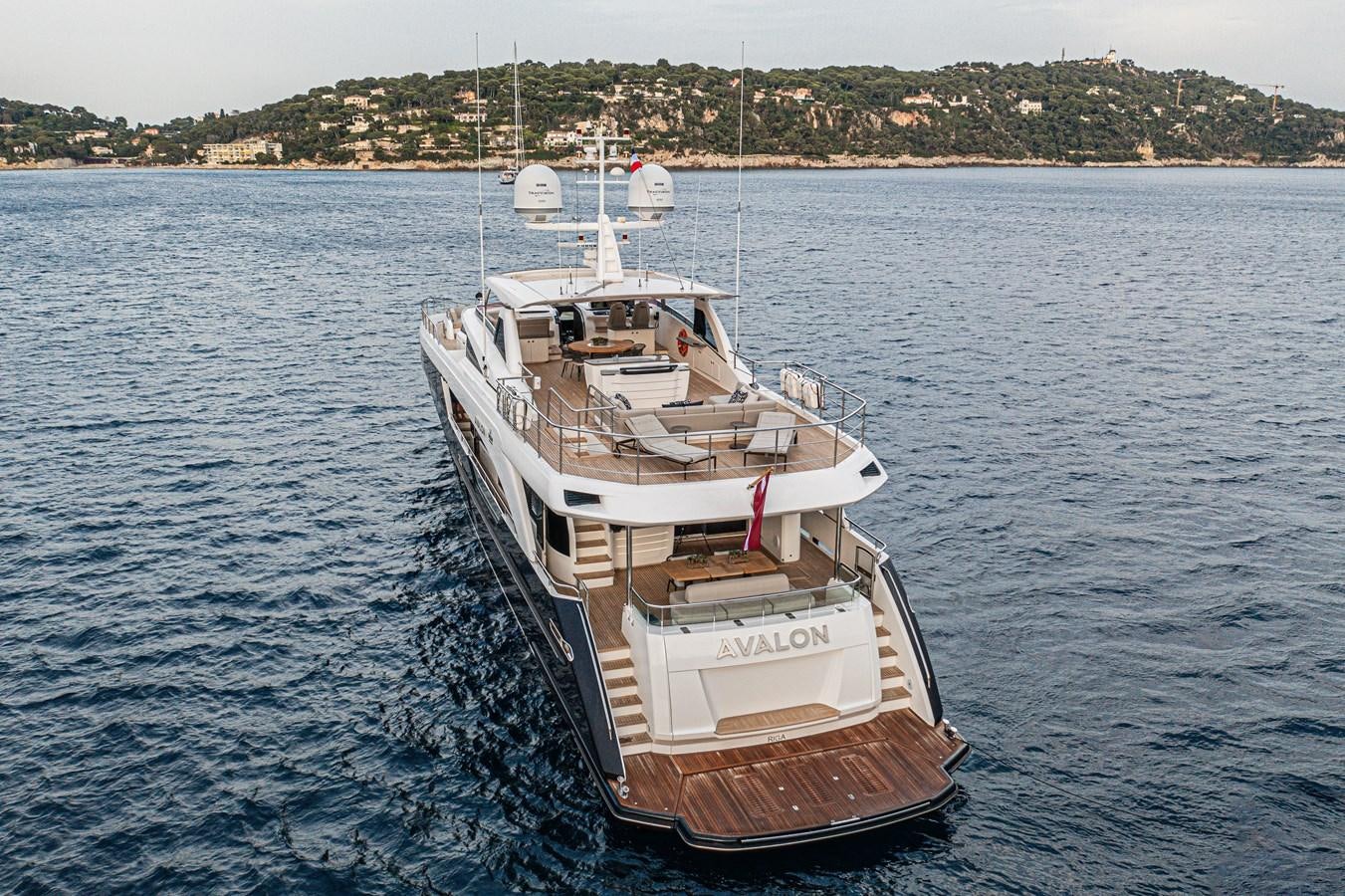 a boat on the water aboard AVALON Yacht for Sale