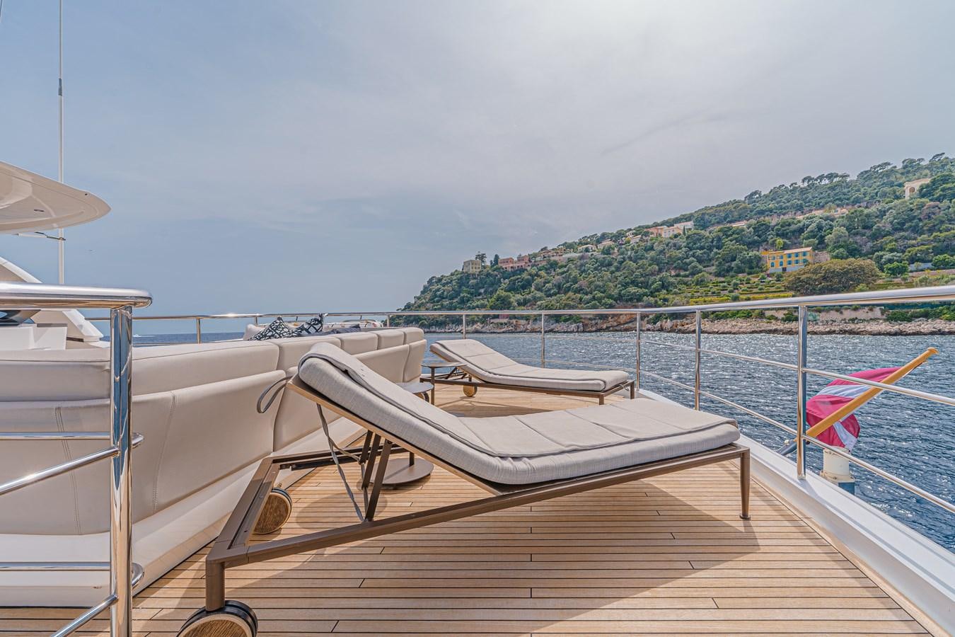 a boat on a dock aboard AVALON Yacht for Sale