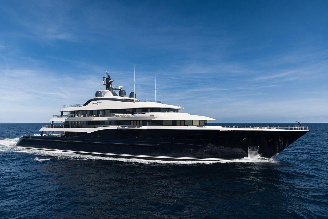 a large white boat aboard HERE COMES THE SUN Yacht for Sale