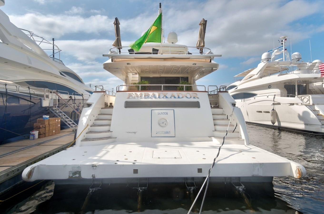 a large white ship docked aboard LUISAMAY Yacht for Sale