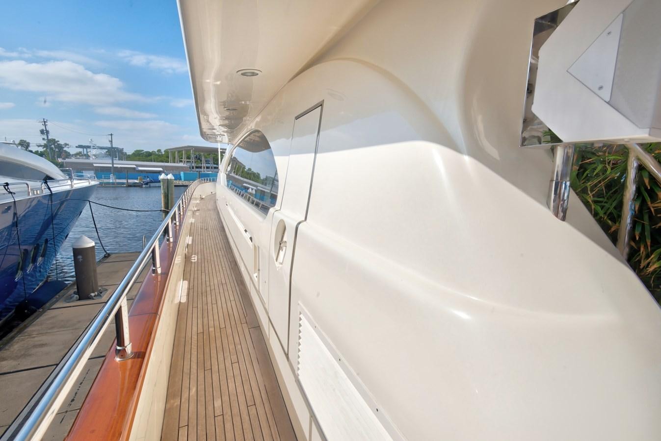 a train on a bridge aboard LUISAMAY Yacht for Sale