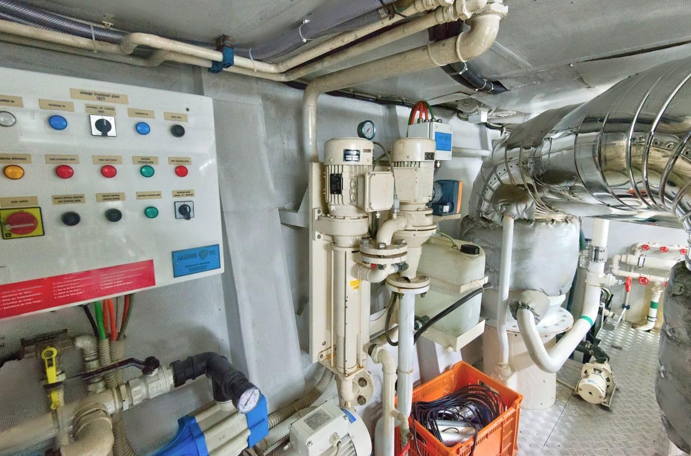 a machine inside a room aboard LUISAMAY Yacht for Sale