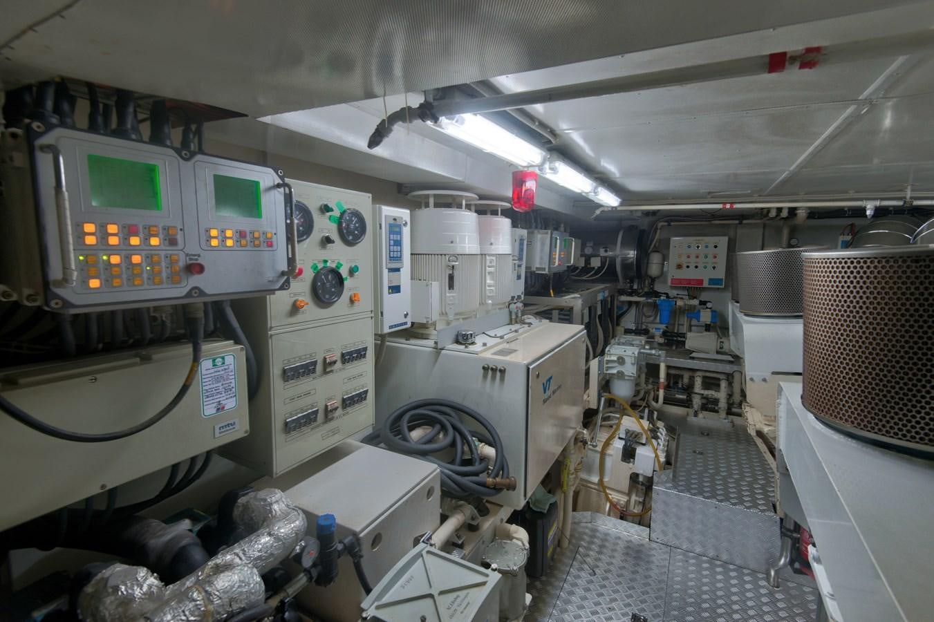 a room with machines and equipment aboard LUISAMAY Yacht for Sale