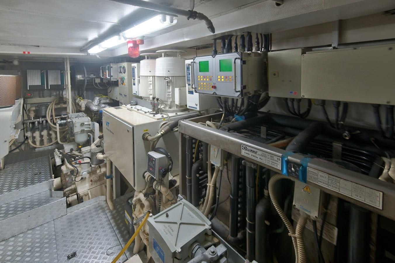 a room with machinery aboard LUISAMAY Yacht for Sale
