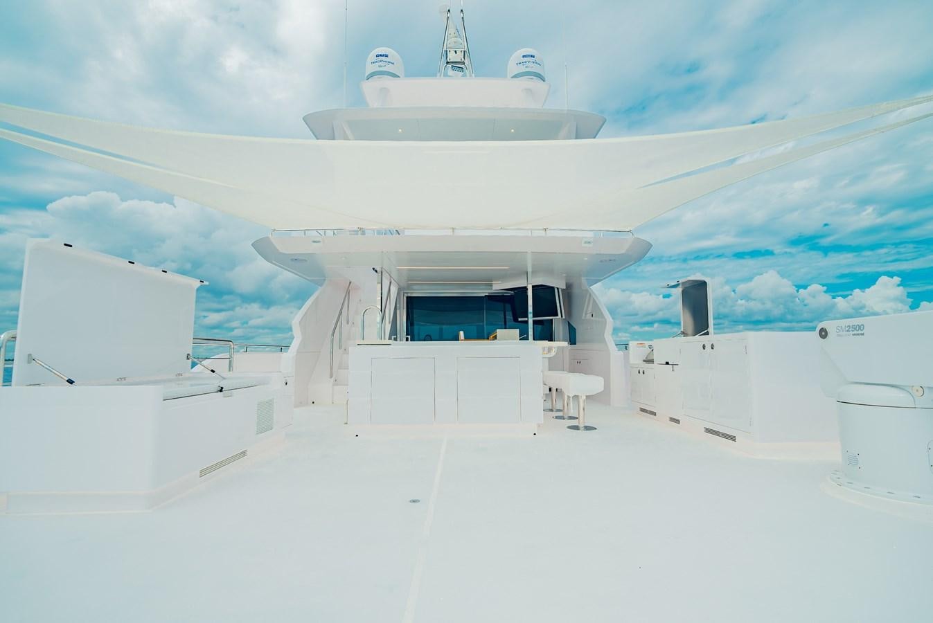 a space shuttle on a launch pad aboard FD100-908 IN PRODUCTION Yacht for Sale
