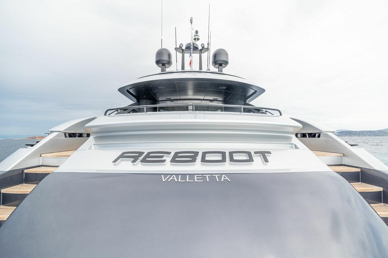 a close-up of a military ship aboard REBOOT Yacht for Sale
