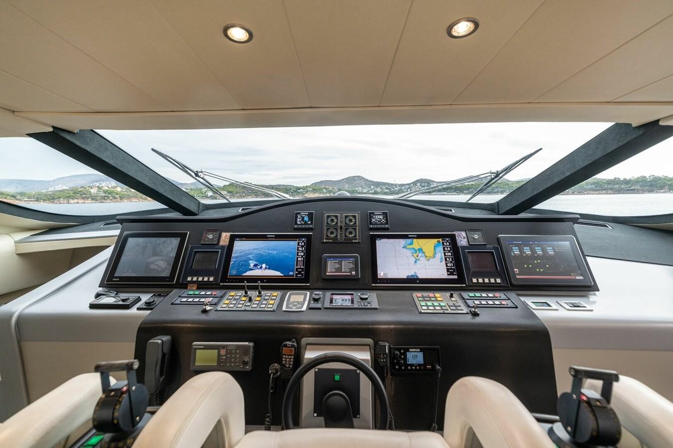 inside of a plane aboard REBOOT Yacht for Sale