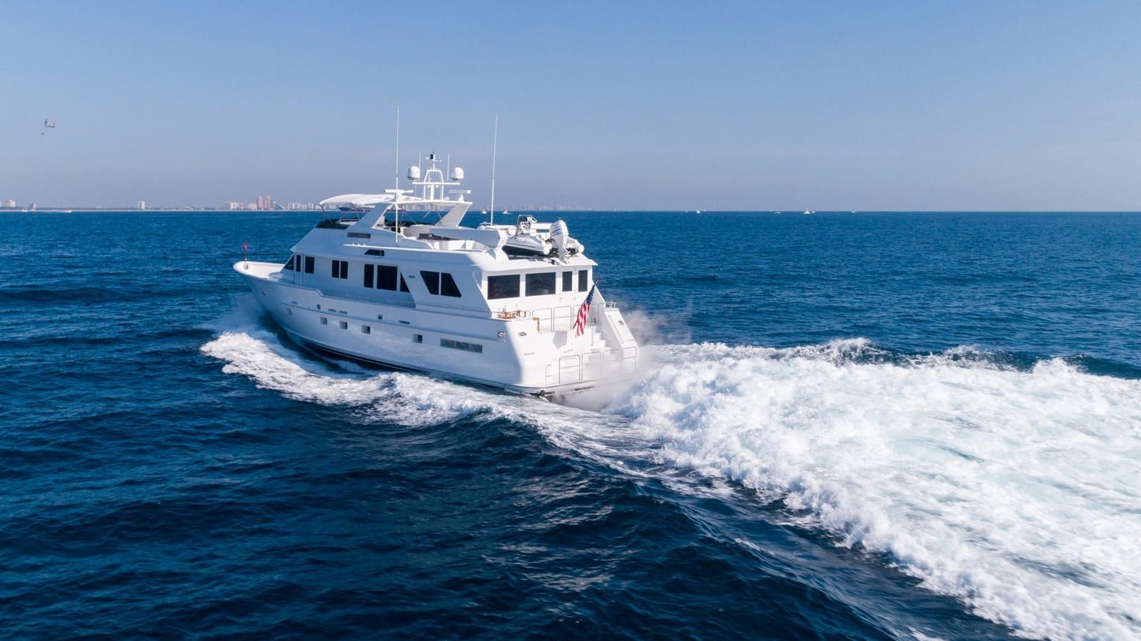 a boat on the water aboard WELL DONE Yacht for Sale
