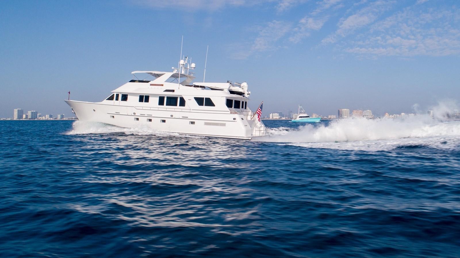 a boat on the water aboard WELL DONE Yacht for Sale