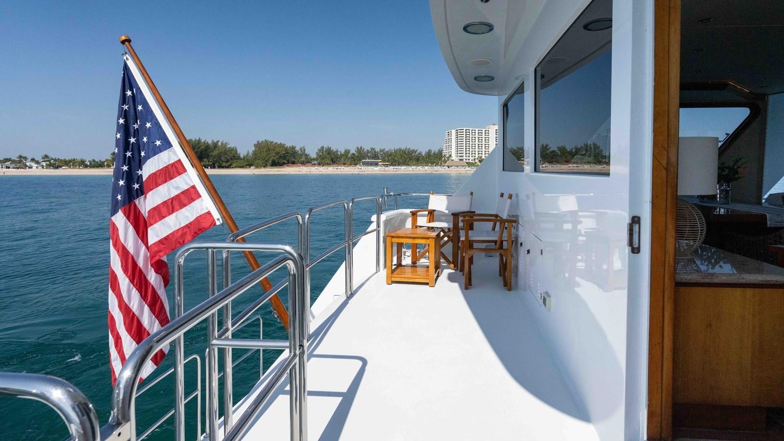a boat on the water aboard WELL DONE Yacht for Sale