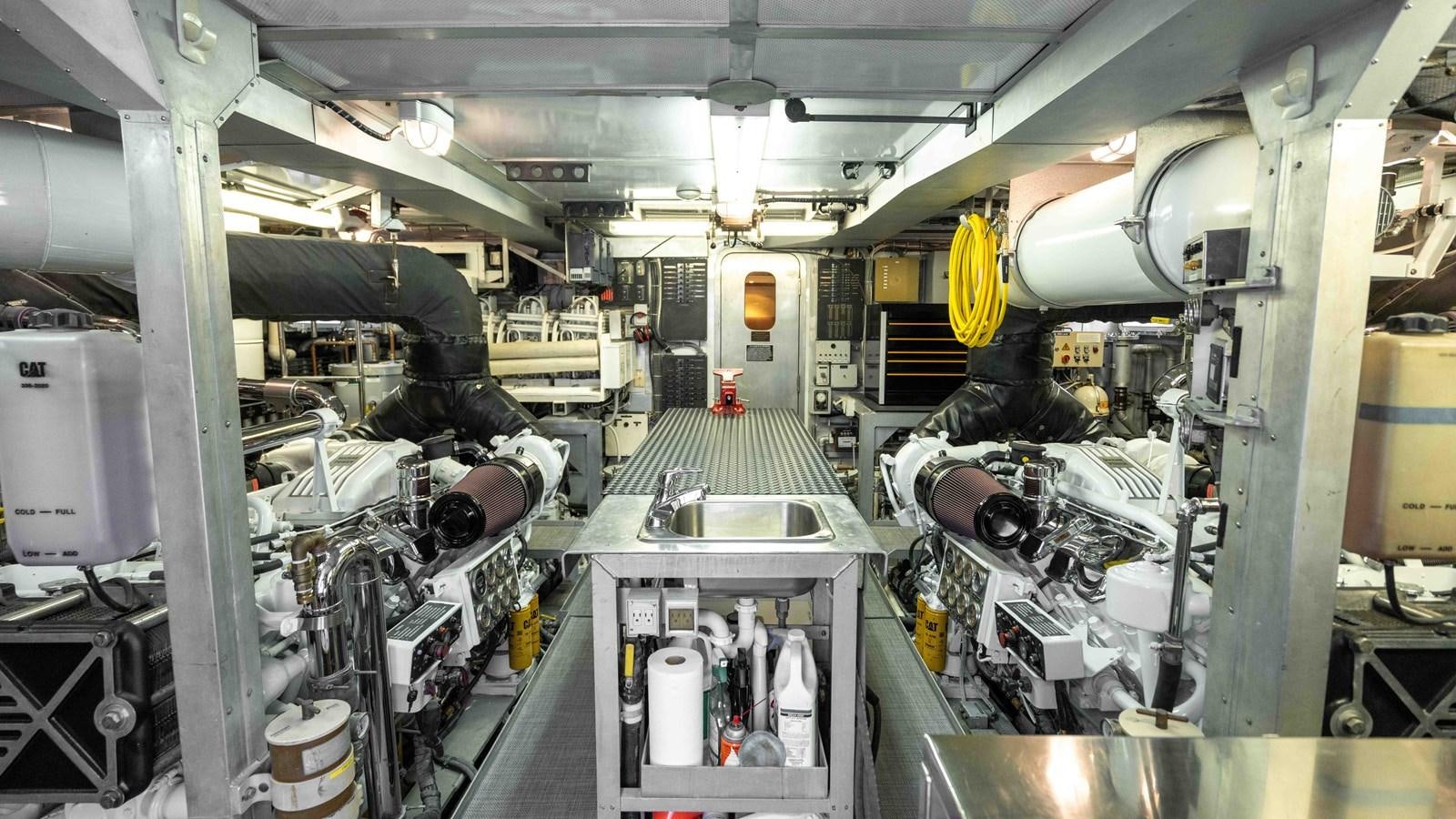 a large factory with machinery aboard WELL DONE Yacht for Sale