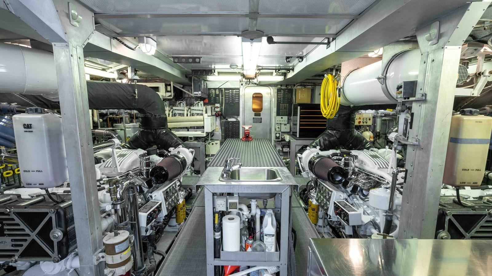 a large factory with machinery aboard WELL DONE Yacht for Sale