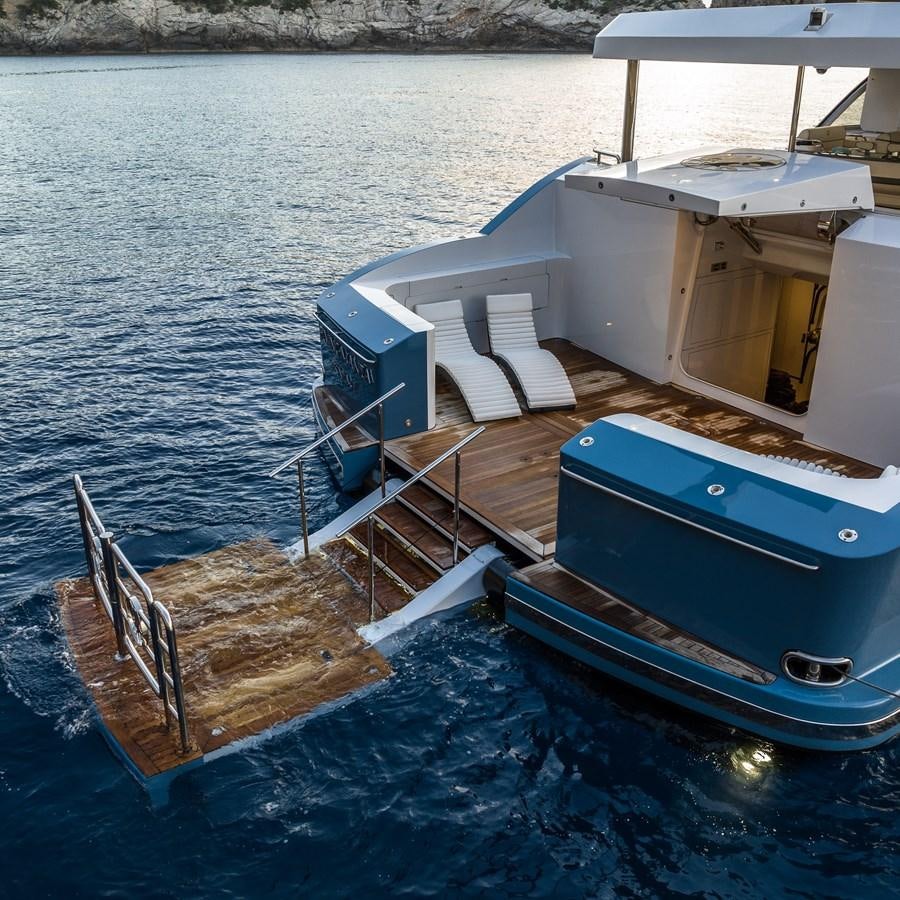 a boat on the water aboard FLYING MANTA Yacht for Sale