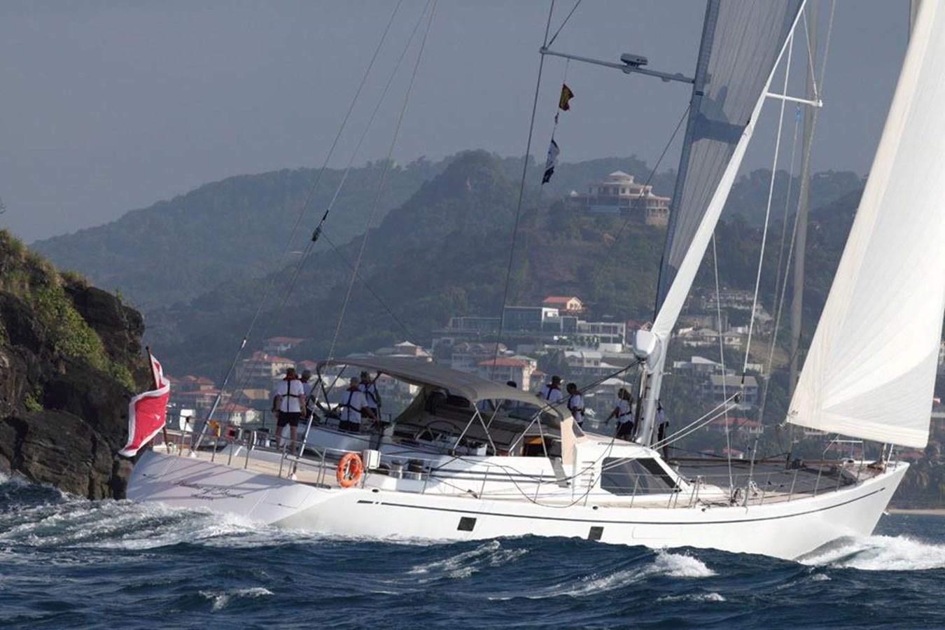 a boat sailing on the water aboard PAULINE AF SKANOR Yacht for Sale