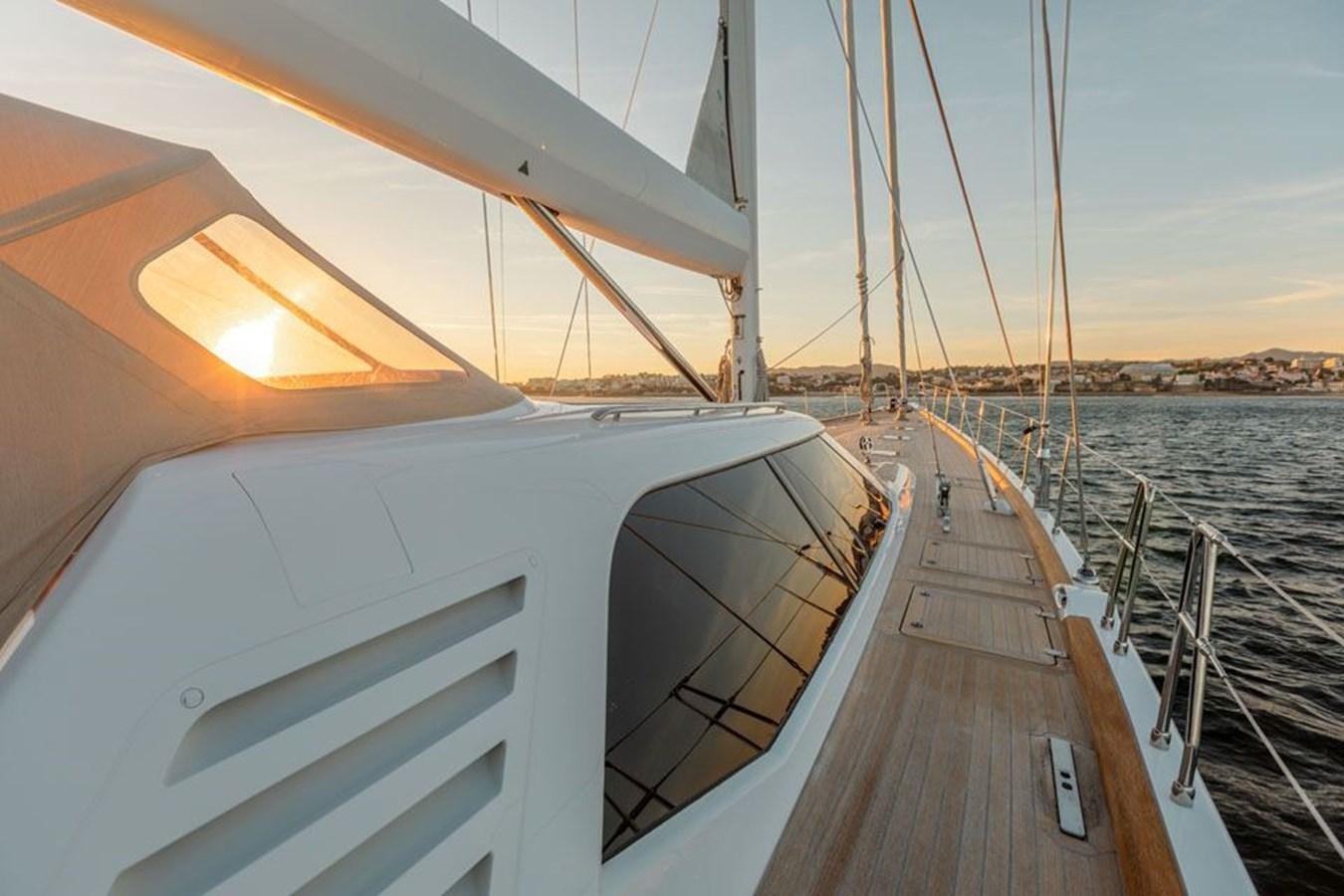 a boat on the water aboard PAULINE AF SKANOR Yacht for Sale