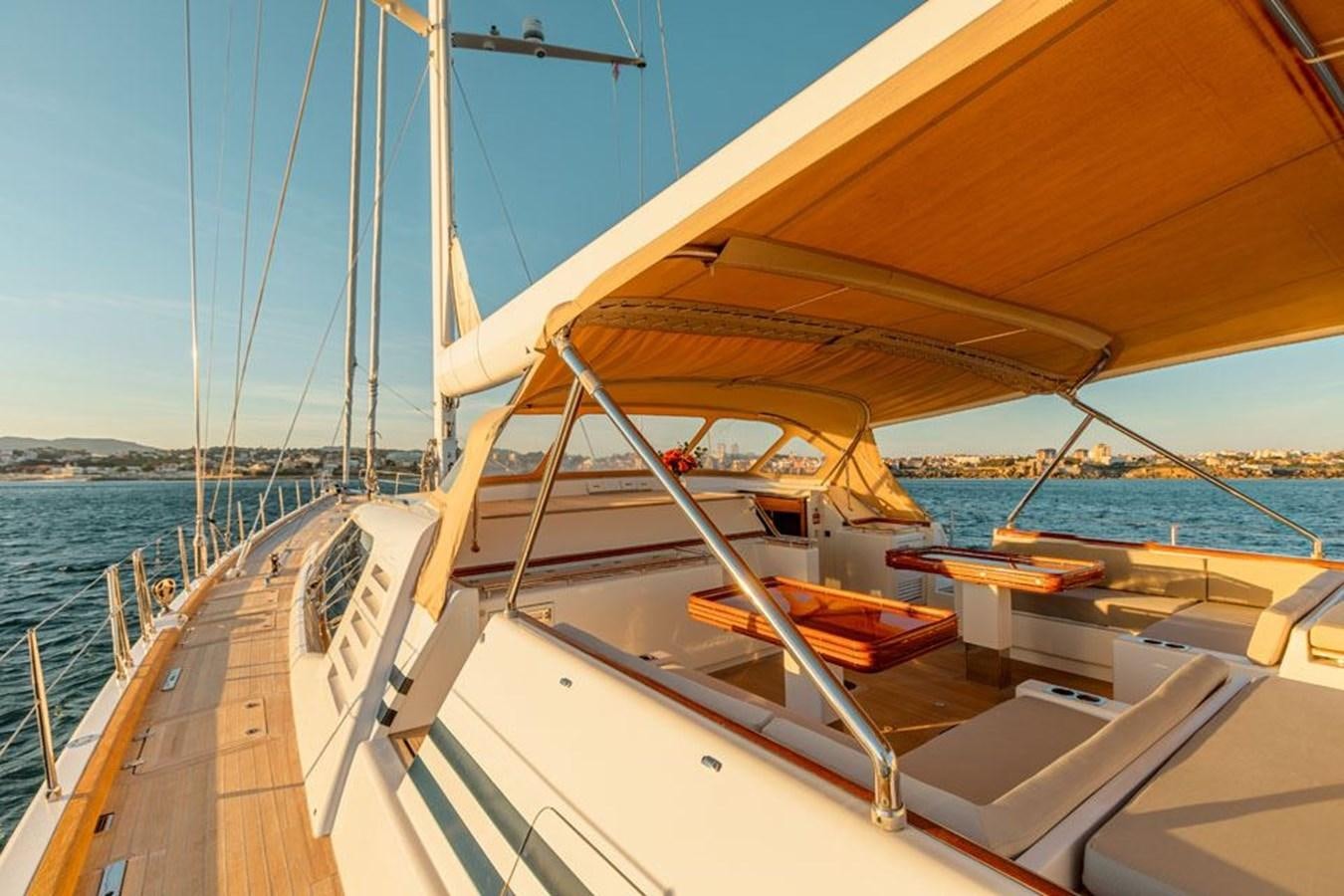 a boat on the water aboard PAULINE AF SKANOR Yacht for Sale