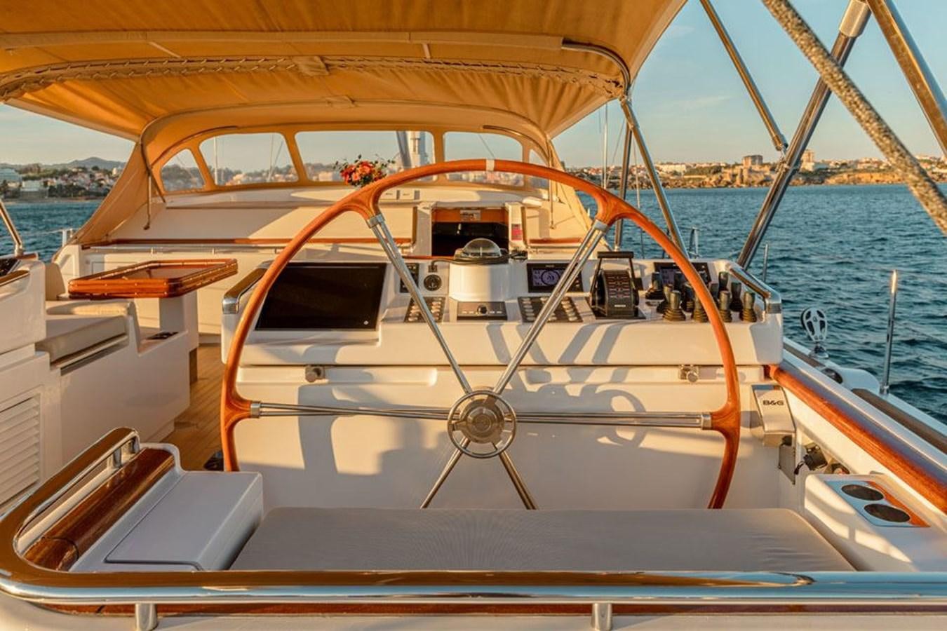 a boat on the water aboard PAULINE AF SKANOR Yacht for Sale