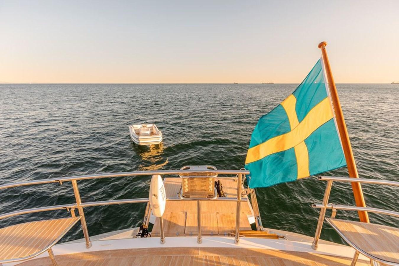 a boat on the water aboard PAULINE AF SKANOR Yacht for Sale