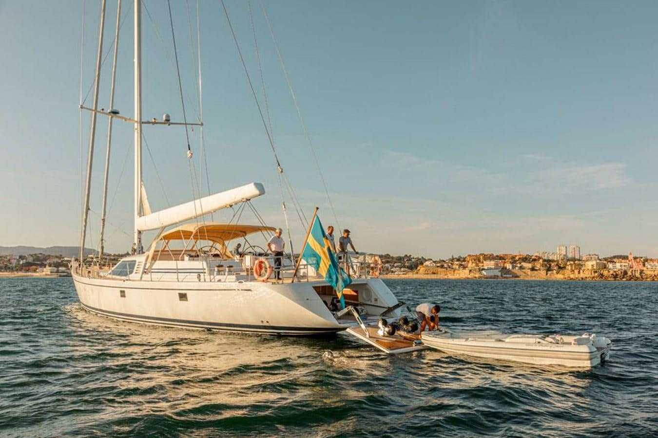 a sailboat on the water aboard PAULINE AF SKANOR Yacht for Sale
