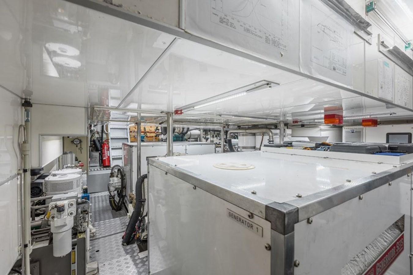 a large factory machinery aboard PAULINE AF SKANOR Yacht for Sale