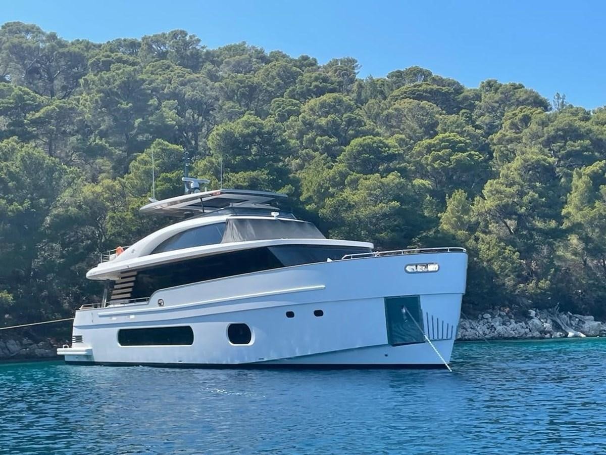 a boat on the water aboard KIKI Yacht for Sale