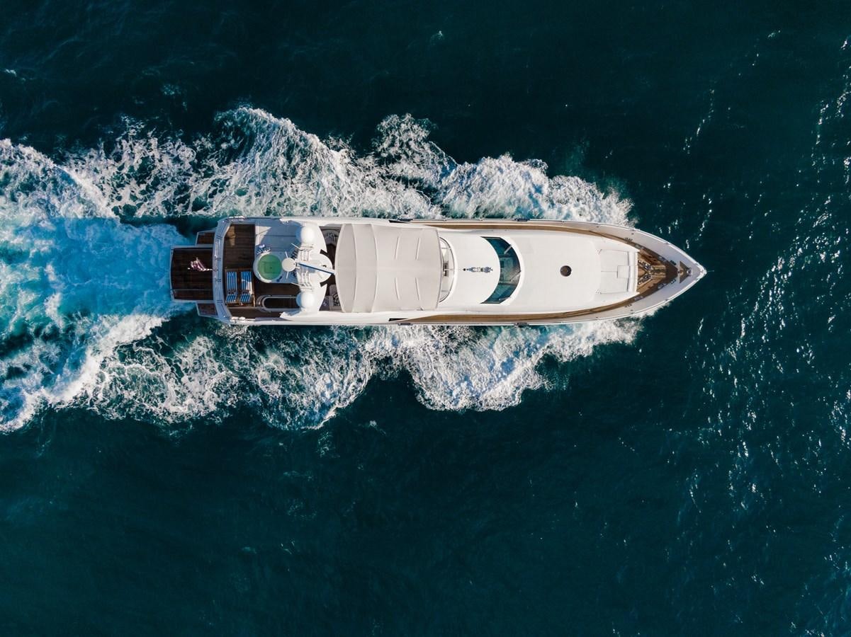 a boat in the water aboard 105 MOTOR Yacht for Sale