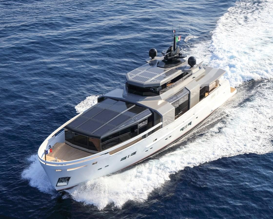 a ship in the water aboard ARCADIA 100 Yacht for Sale