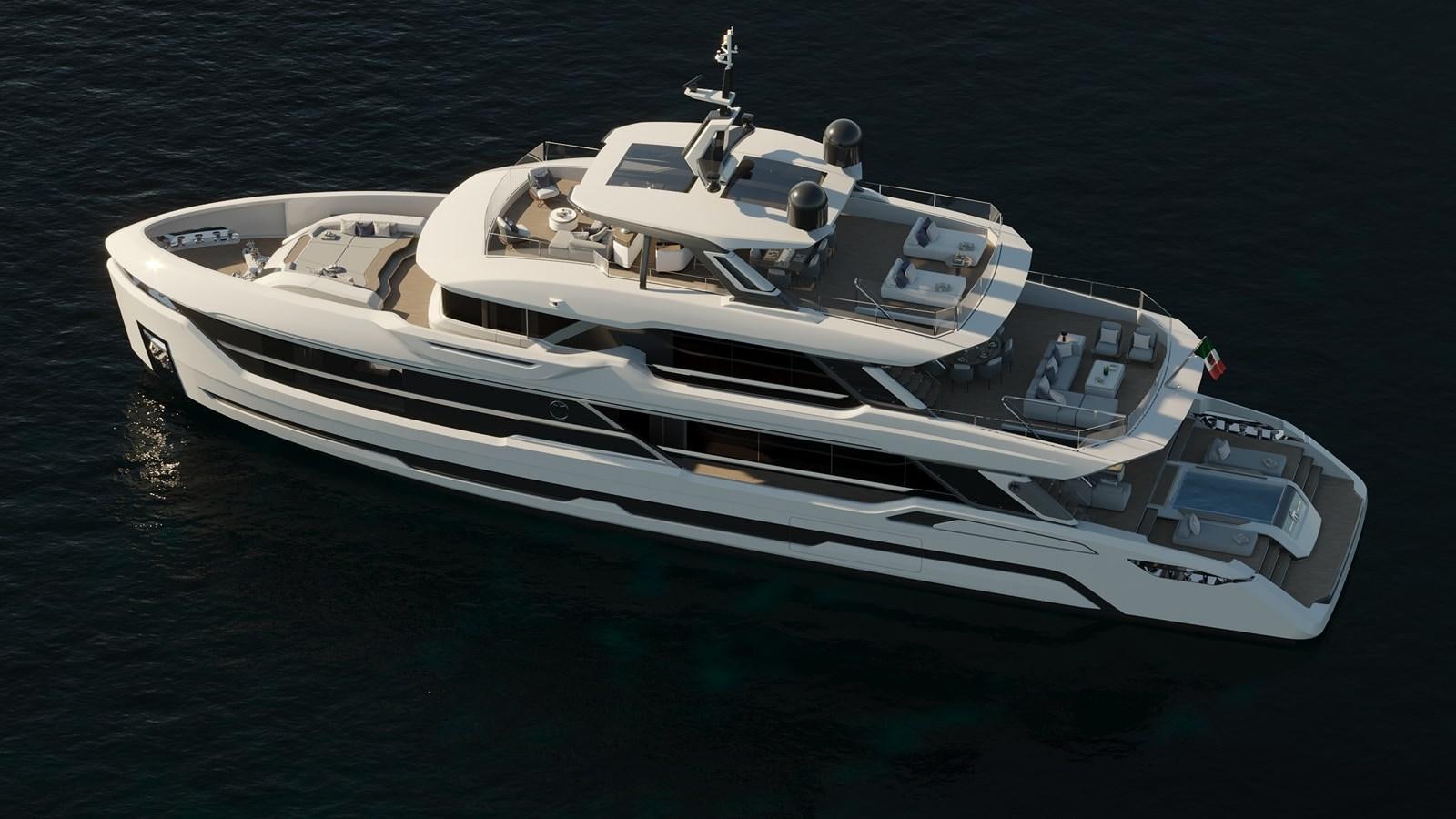 a white yacht on the water aboard BAGLIETTO DOM 115/02 Yacht for Sale