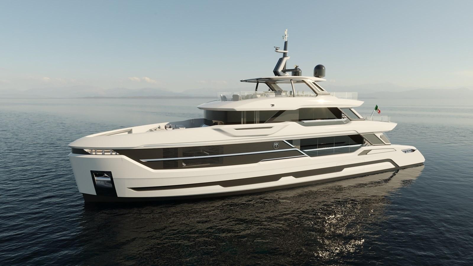 a white yacht on the water aboard BAGLIETTO DOM 115/02 Yacht for Sale